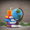 Глобус с книгами